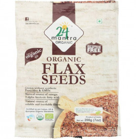 24 Mantra Organic Flax Seeds   Pack  200 grams